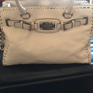 Michael Kors white tote with strap